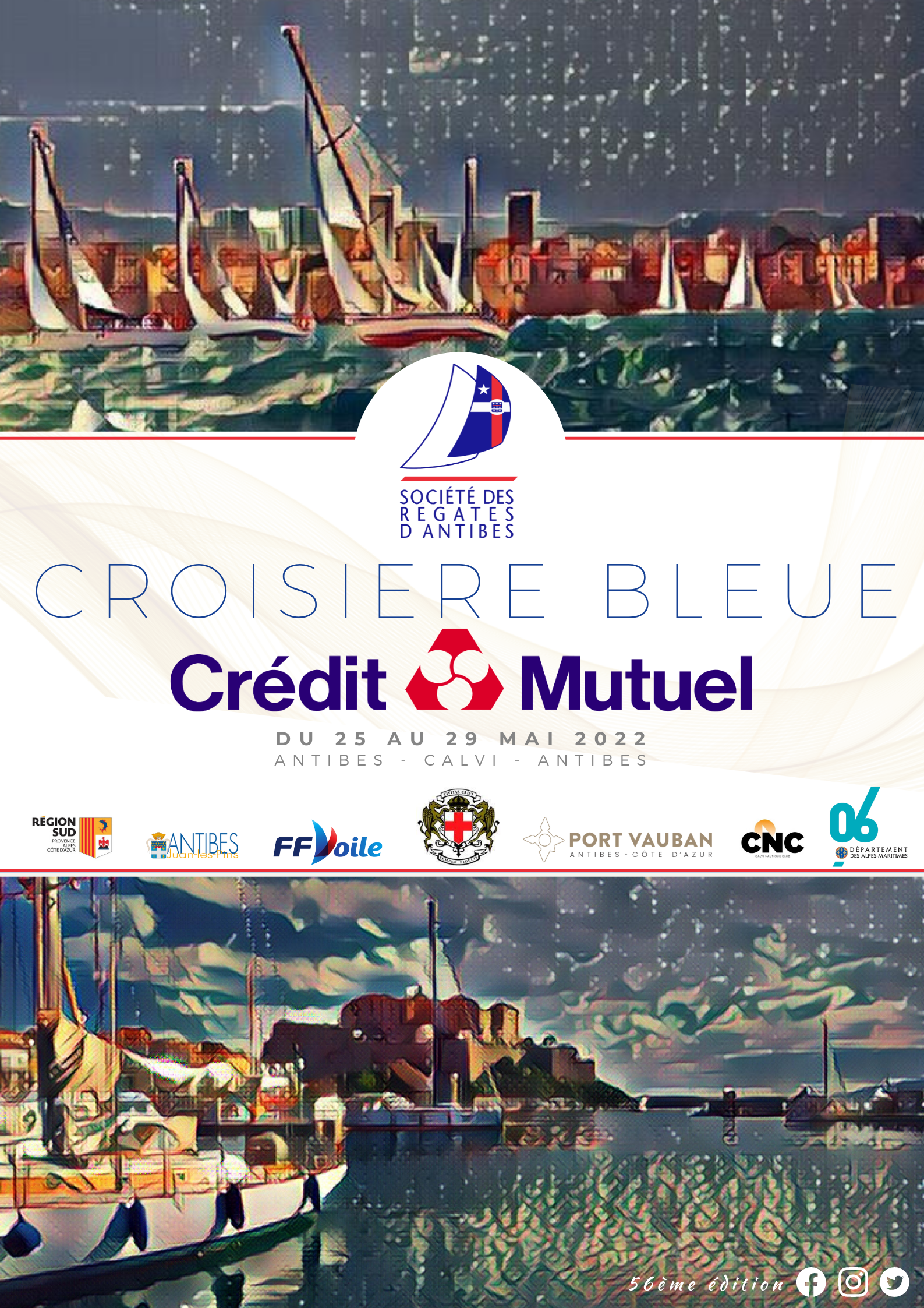 Affiche CROISIERE BLEUE COM. DIGITALE